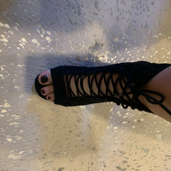 Nasty Gal Chunky Lace Up Heels - Picture 8 of 8